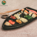 Disposable Plastic Compartment Sushi Boat Serving Tray